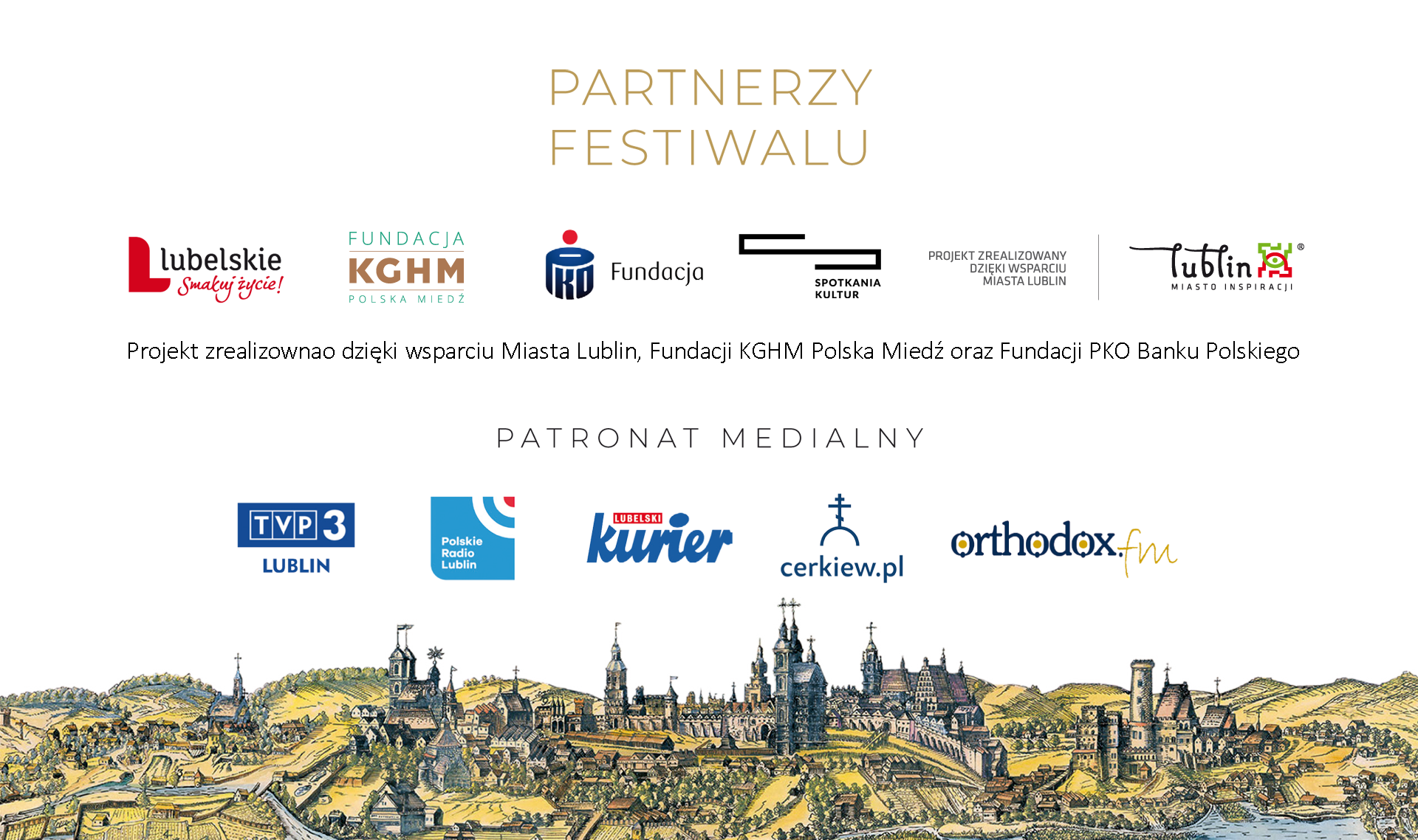 Partnerzy V edycji festiwalu w 2020 roku